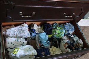 I know this one probably doesn't hold true for girls with all those dresses, but for your boy, the drawer was more than sufficient. 